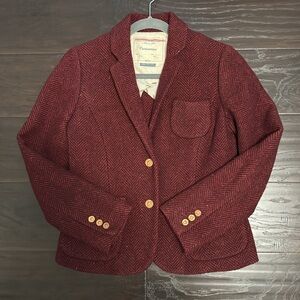Cartonnier by Anthropology Wool Blazer. Beautiful fox button details.